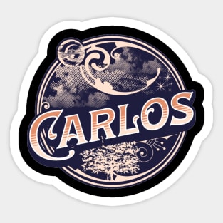 Carlos Name Tshirt Sticker